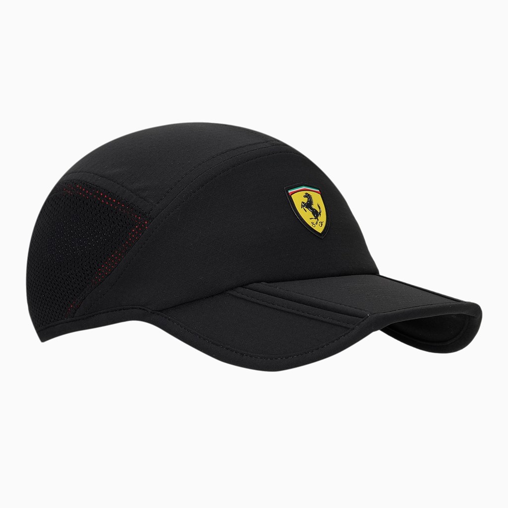 Black Puma Scuderia Ferrari SPTWR Ready to React Men's Cap | 1743PUNCM