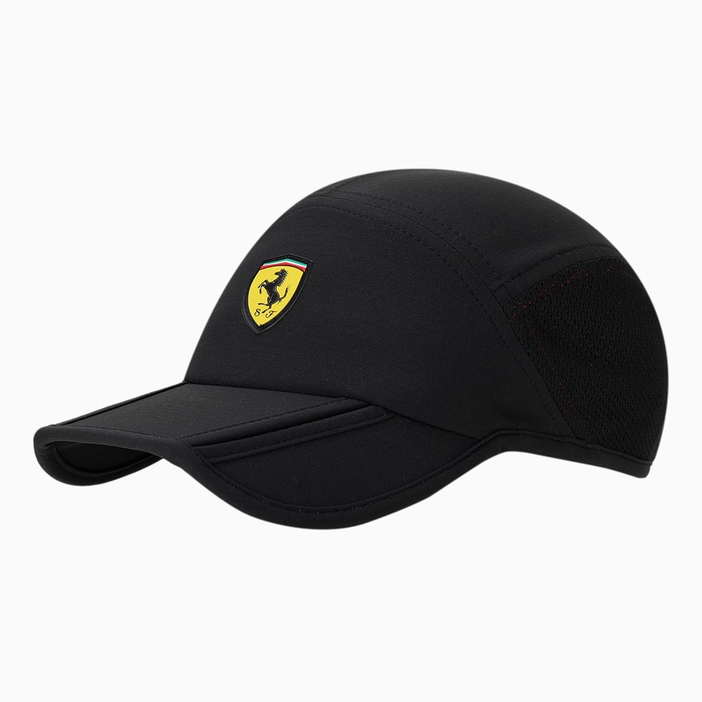 Black Puma Scuderia Ferrari SPTWR Ready to React Men\'s Cap | 1743PUNCM