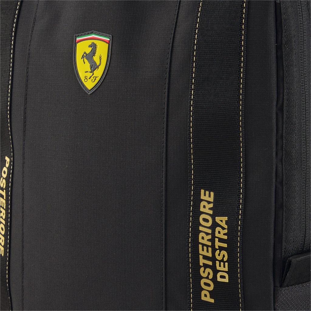 Black Puma Scuderia Ferrari SPTWR Statement Men's Backpack | 9254CGWIU