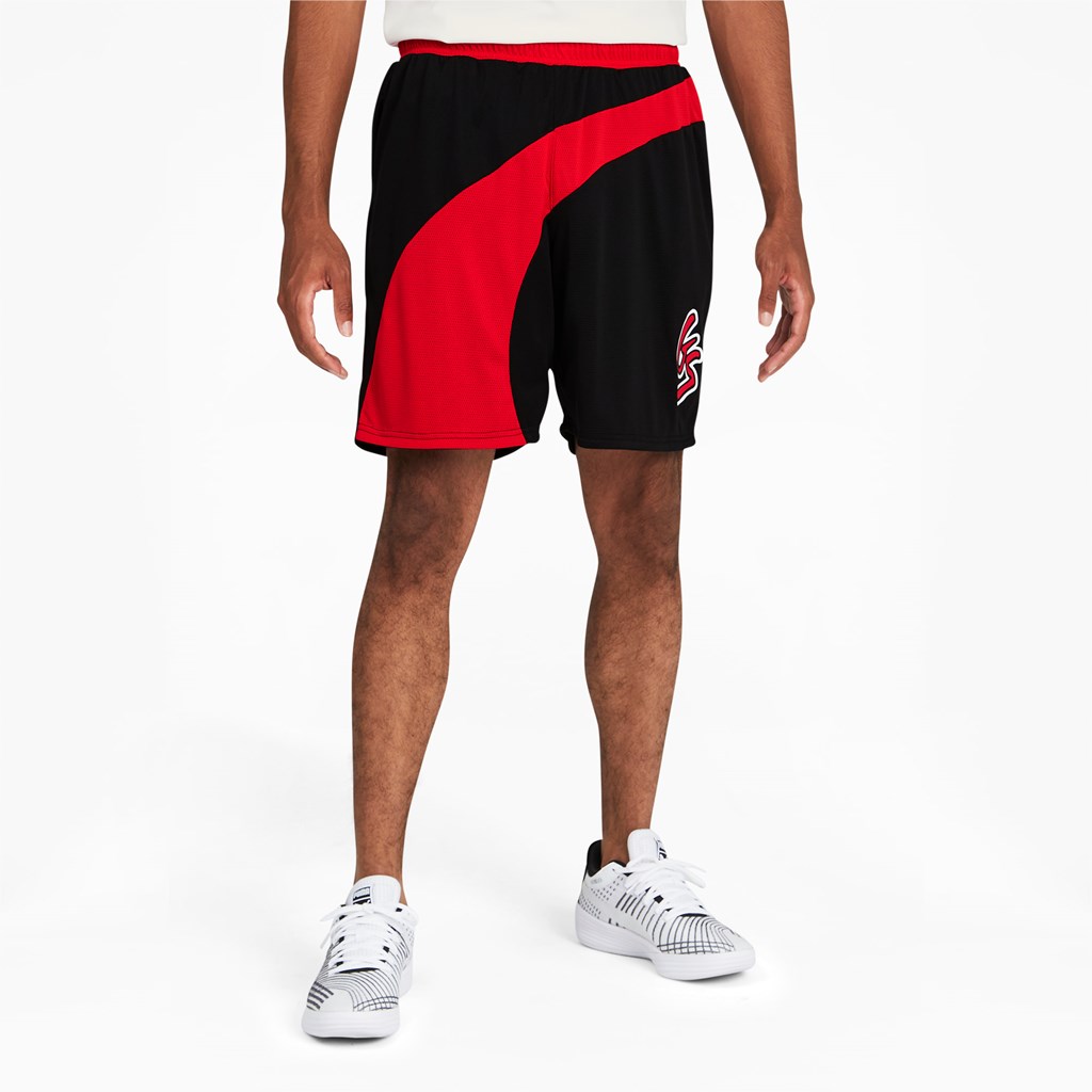 Black Puma Shammgod Flare Men\'s Short | 3584IFOQN