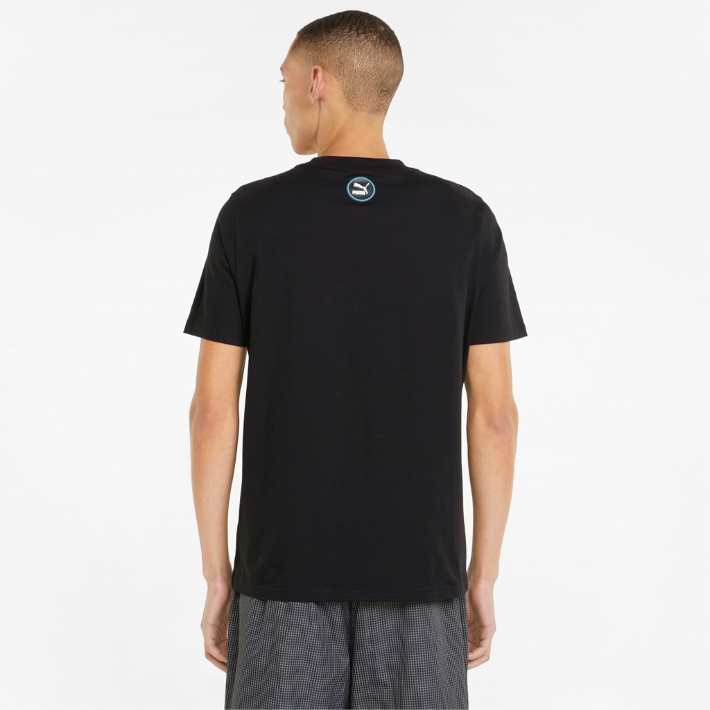 Black Puma Sportswear by PUMA Graphic Men's Tee | 5106SCGKE