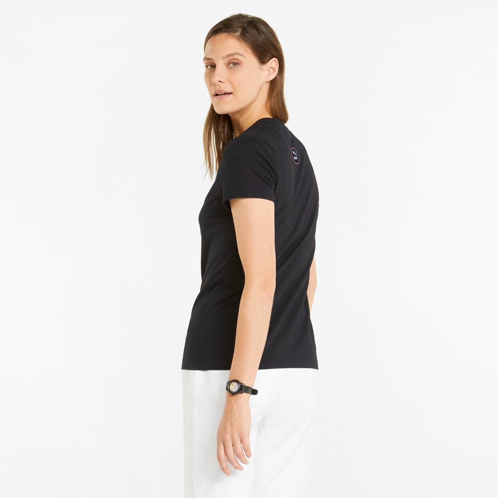 Black Puma Sportswear by PUMA Graphic Women's Tee | 4230BLQKM