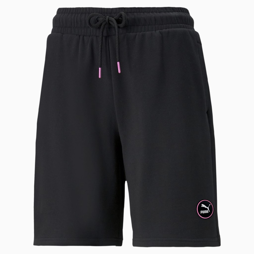 Black Puma Sportswear by PUMA High Longline Women's Shorts | 2967EHJTX