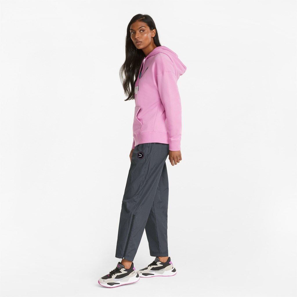 Black Puma Sportswear by PUMA Woven Track Women's Pants | 0271FHJPL