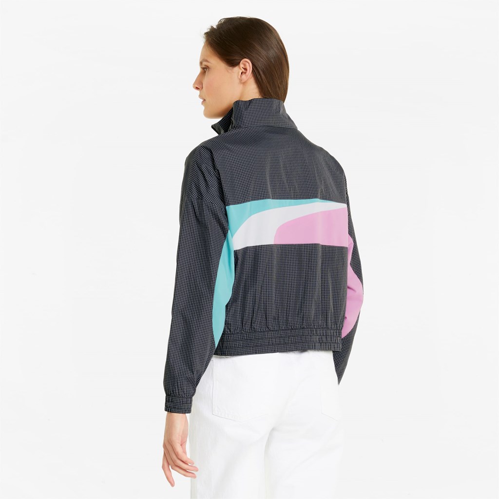 Black Puma Sportswear by PUMA Woven Track Women's Jacket | 6902EPHFL