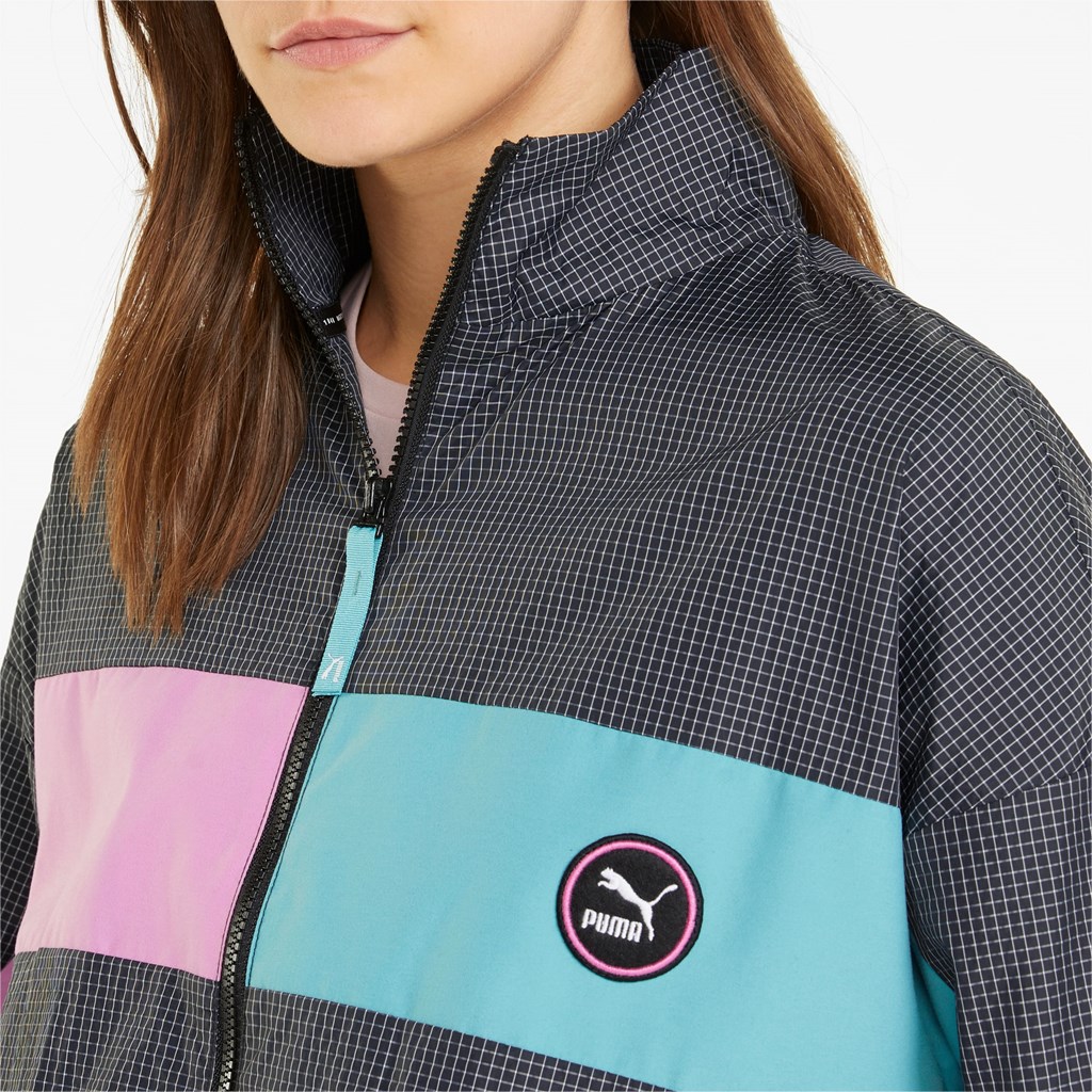 Black Puma Sportswear by PUMA Woven Track Women's Jacket | 6902EPHFL