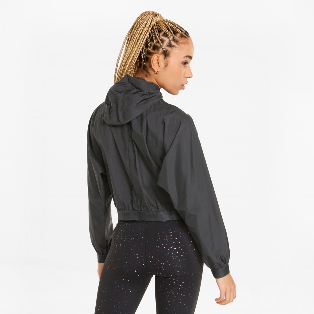 Black Puma Stardust Woven Training Women's Jacket | 4735VYIFM