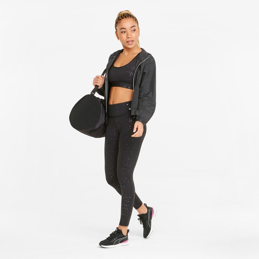 Black Puma Stardust Woven Training Women's Jacket | 4735VYIFM