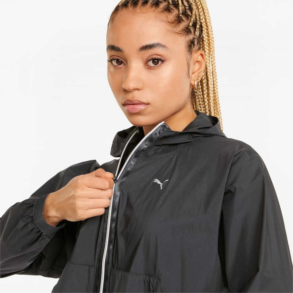 Black Puma Stardust Woven Training Women's Jacket | 4735VYIFM