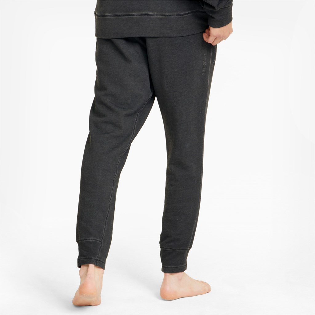 Black Puma Studio Wash Training Men's Joggers | 5298MTJND