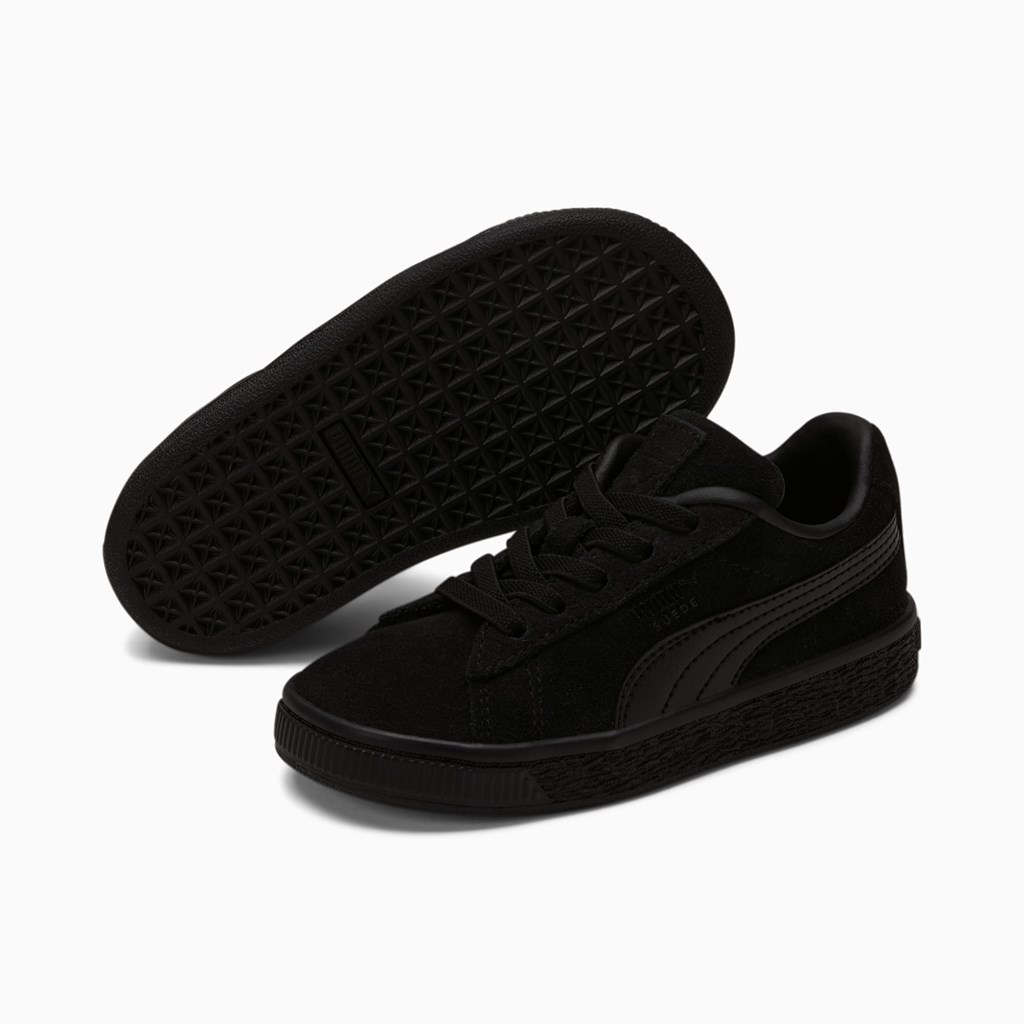 Black Puma Suede Classic LFS Toddler Boys' Sneakers | 5783WOHCT