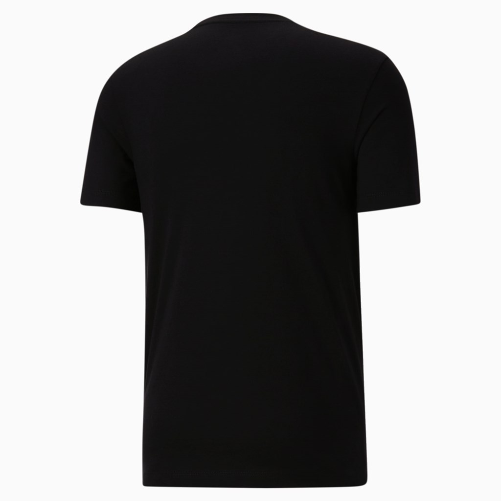 Black Puma Tiger Desert Men's Tee | 9057HDVTG