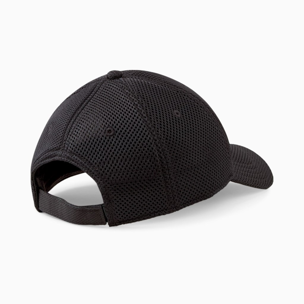 Black Puma Training Mesh Running Men's Cap | 3180WUHEK