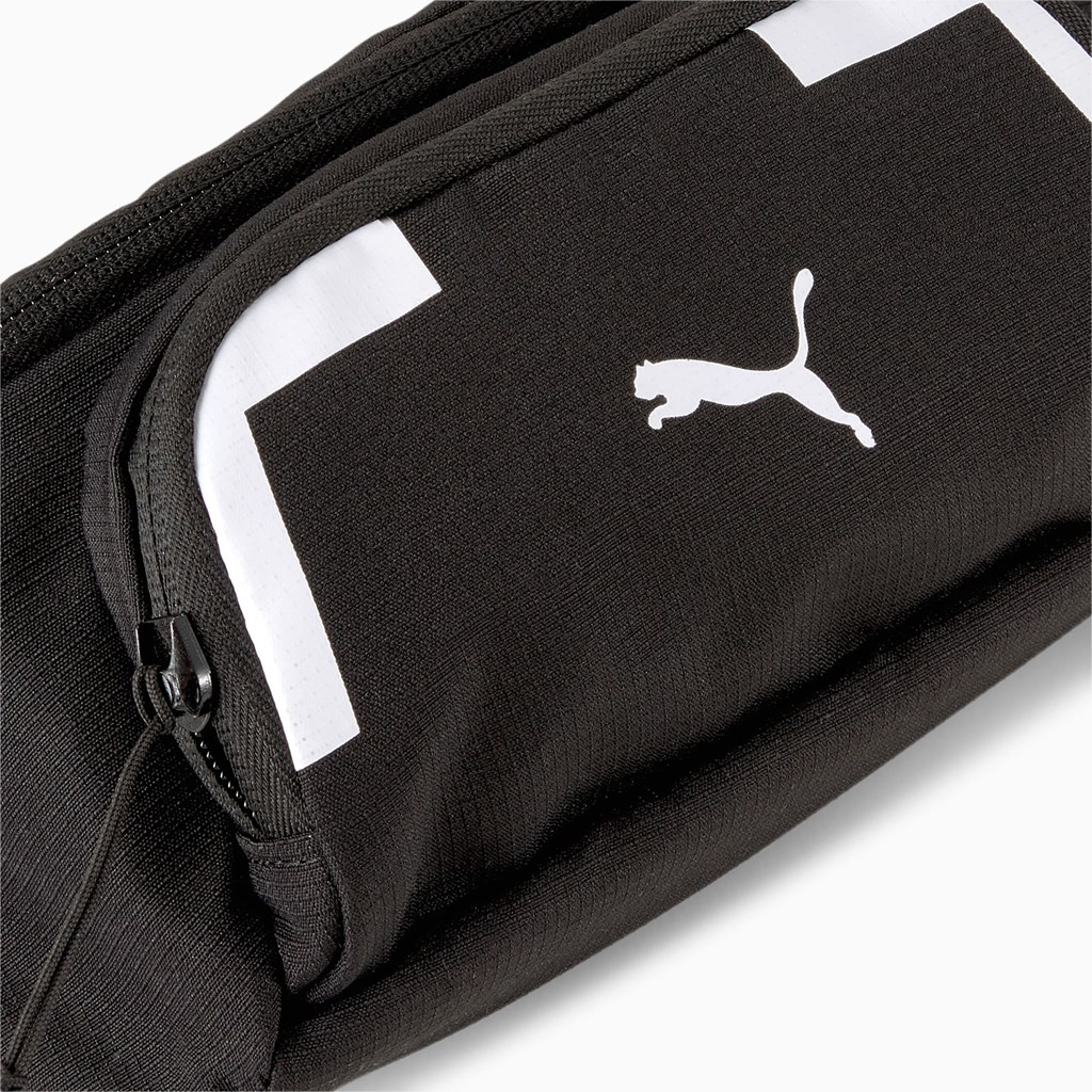 Black Puma Training Waist Men's Bag | 9137IWQCK