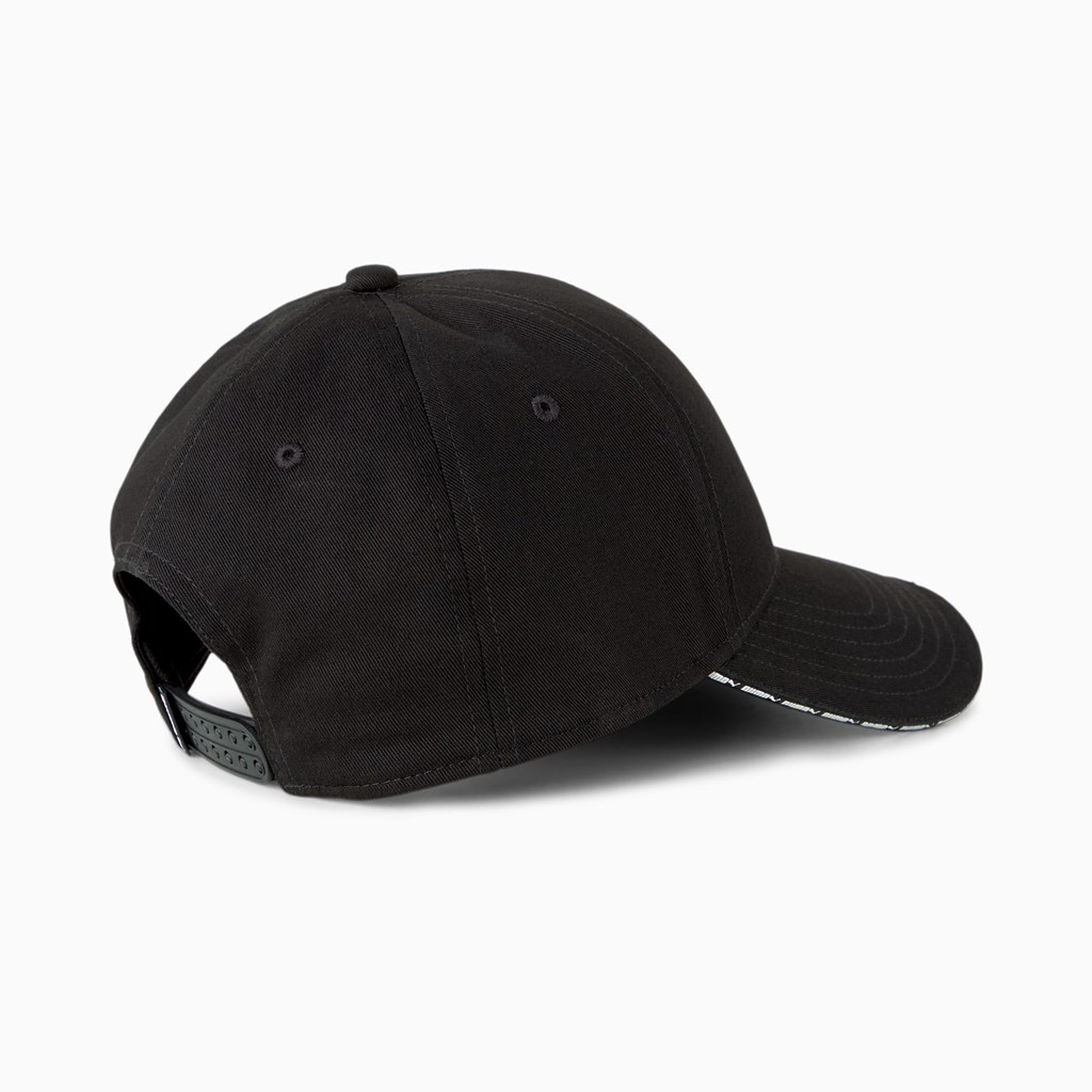 Black Puma Woven Baseball Women's Cap | 0267JCWDX