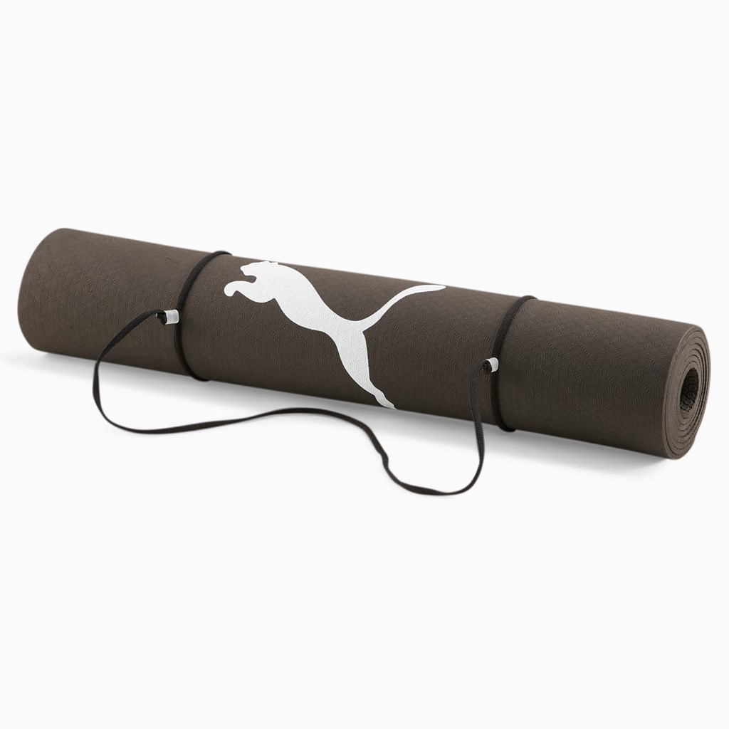 Black Puma Yoga Training Mat Women\'s Yoga Mat | 6512TFNLJ