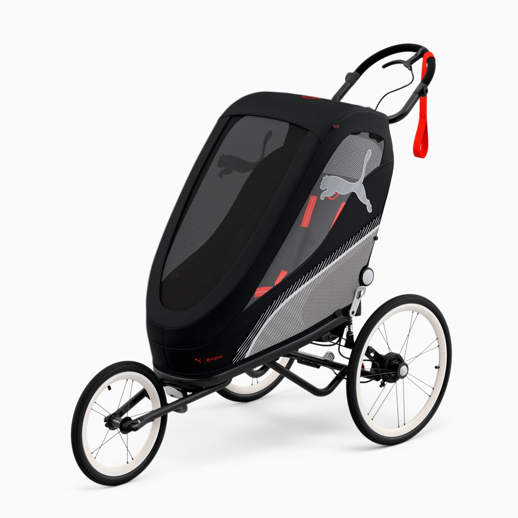 Black / Red Puma PUMA x CYBEX ZENO One Box Women\'s Stroller | 1967BINWS