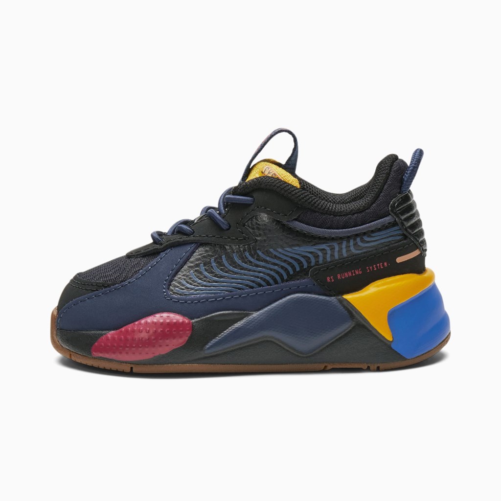 Black / Spellbound / Saffron / Bluemazing Puma RS-X Global Futurism Toddler Boys\' Sneakers | 1063DEUHX