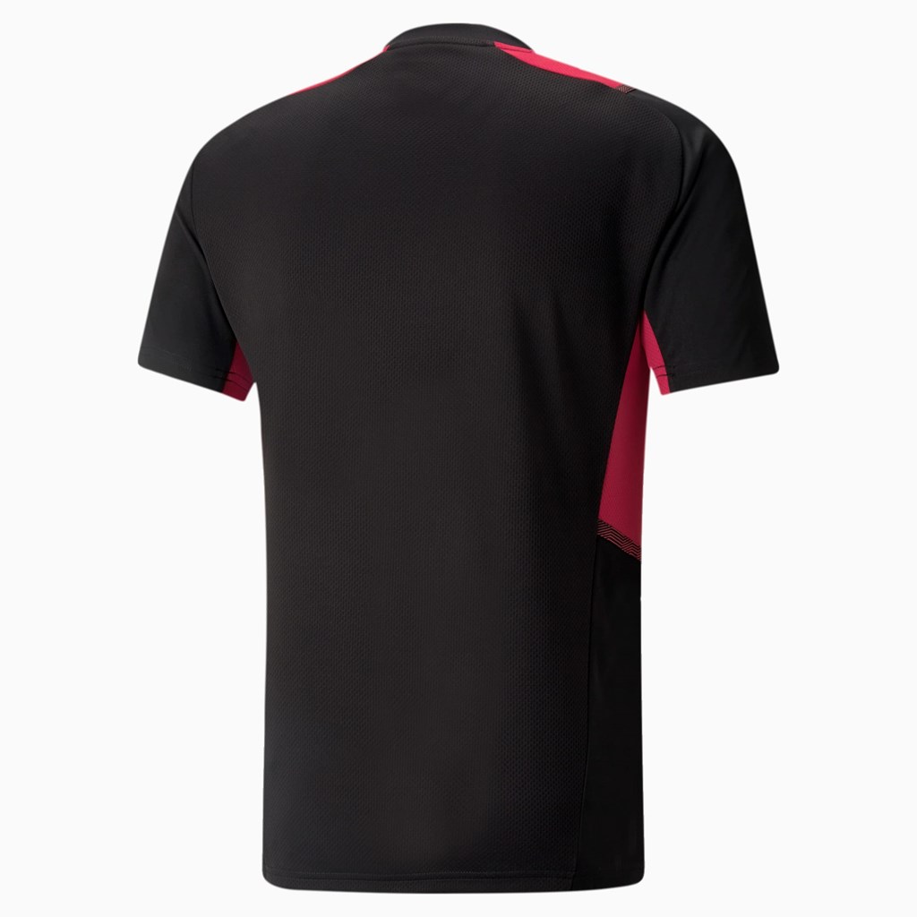 Black / Tango Red Puma AC Milan Training Men's Jersey | 9682BSIPL