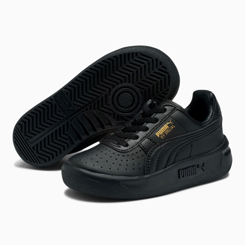 Black / Team Gold Puma GV Special Little Boys' Sneakers | 4198LRXOY