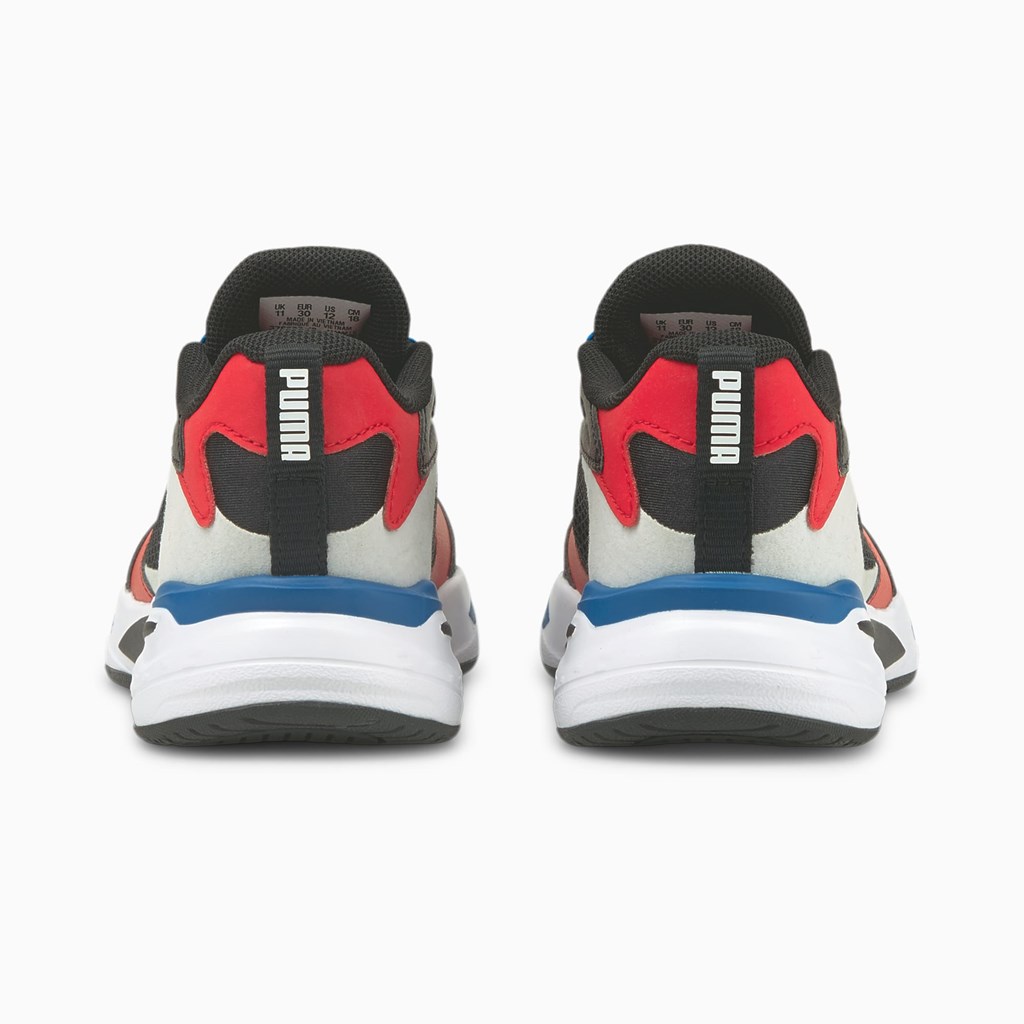 Black / Urban Red / Future Blue Puma RS-Fast Little Girls' Sneakers | 2195KUMRT