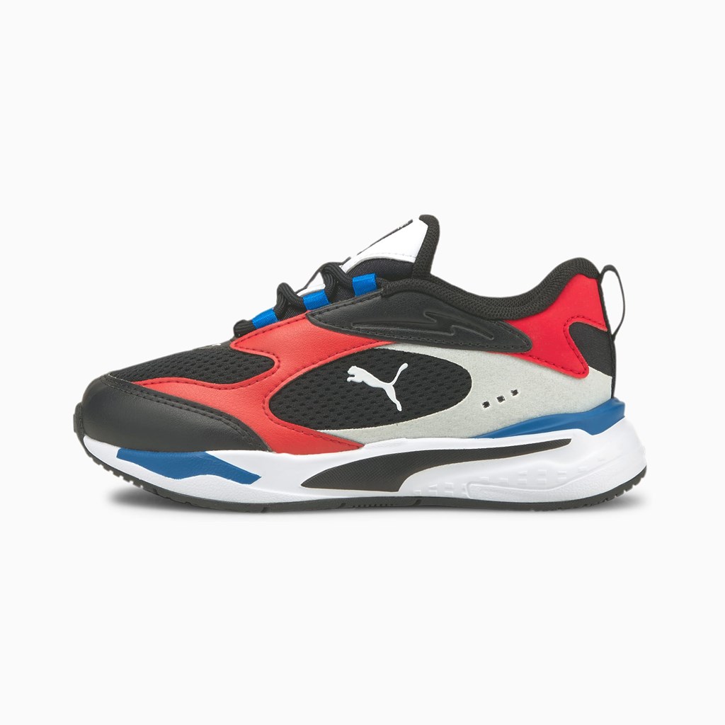 Black / Urban Red / Future Blue Puma RS-Fast Little Girls\' Sneakers | 2195KUMRT