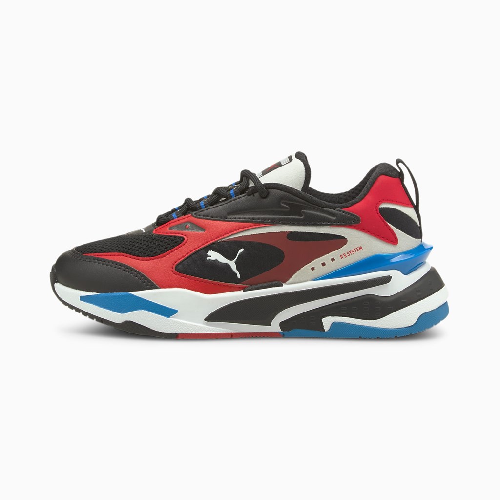 Black / Urban Red / Future Blue Puma RS-Fast JR Girls\' Sneakers | 2731LCNZM