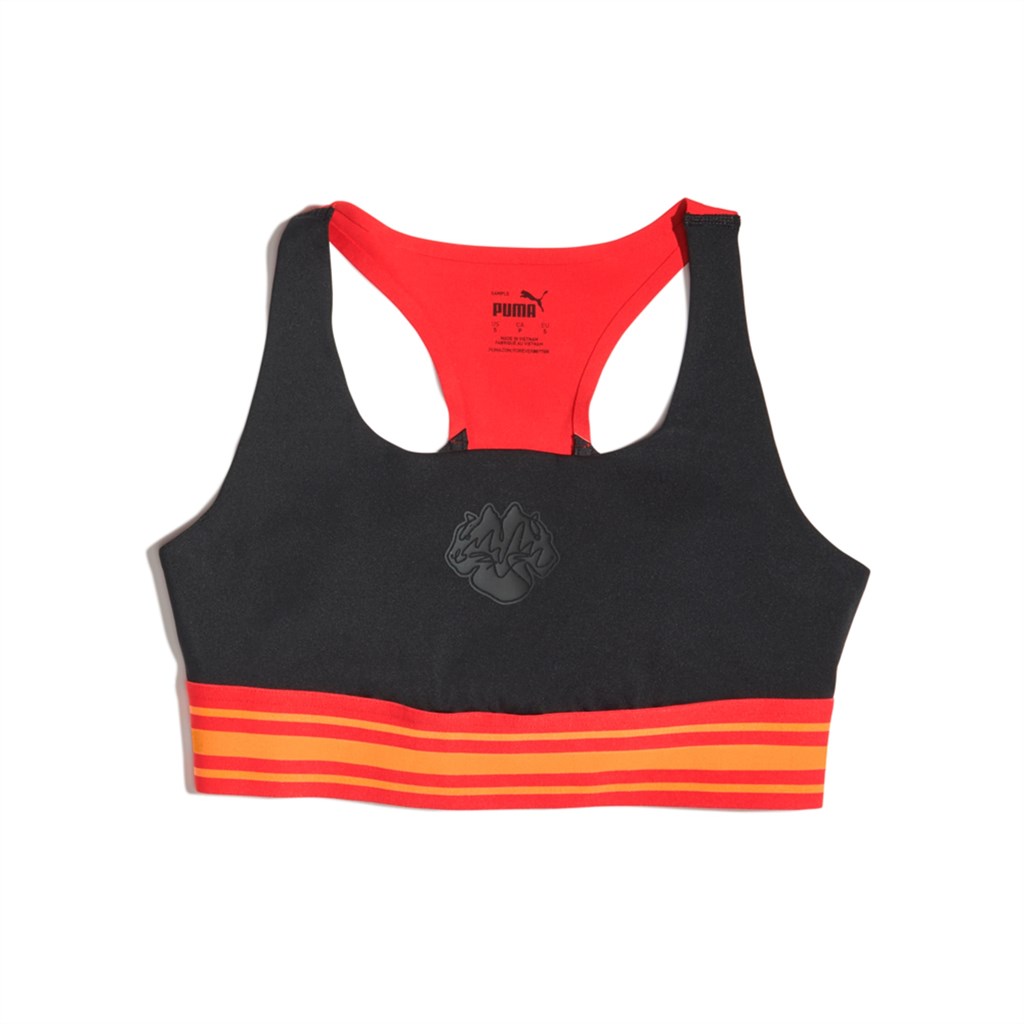 Black / Urban Red Puma High Court 623 Women's Sports Bra | 9018CWDAX