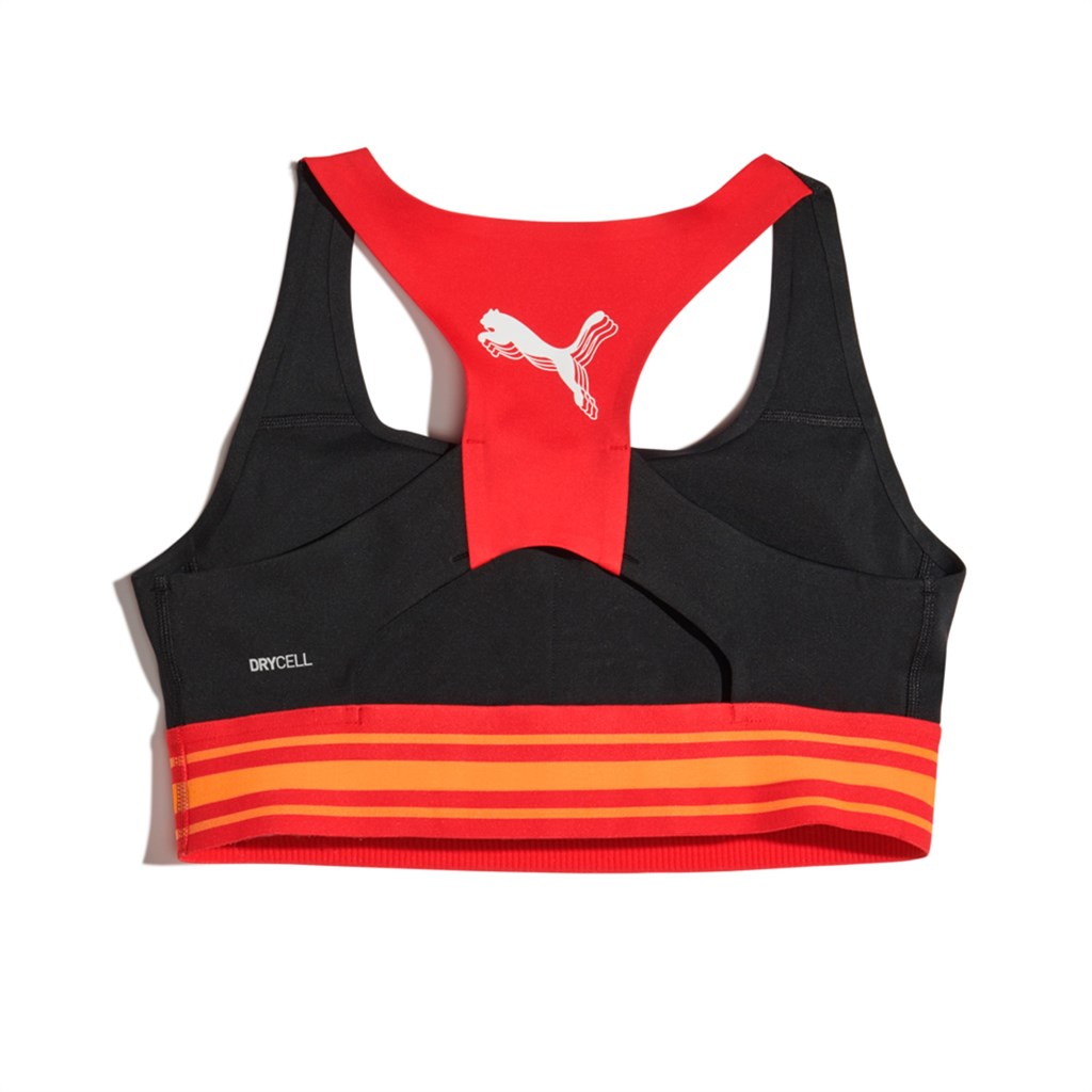 Black / Urban Red Puma High Court 623 Women's Sports Bra | 9018CWDAX