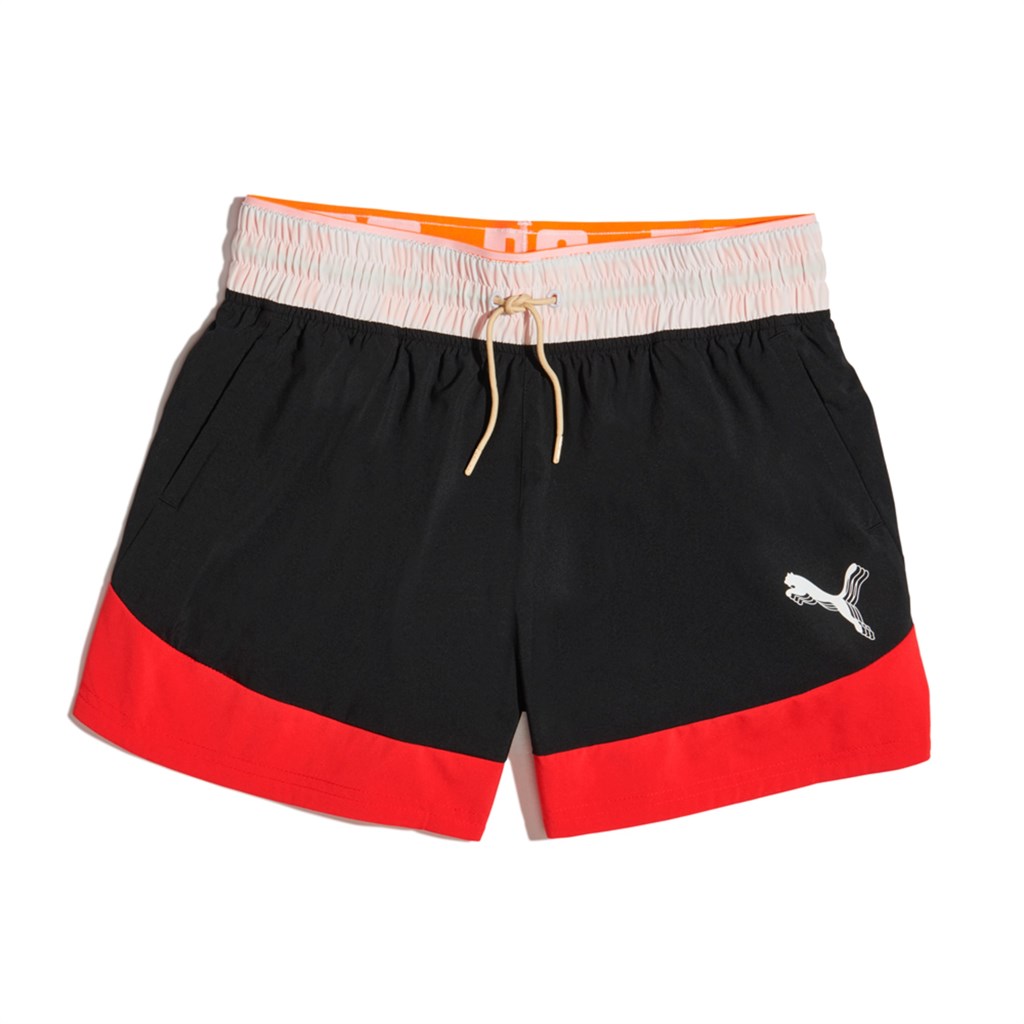 Black / Urban Red Puma High Court Arena Women\'s Shorts | 9854ADRHJ