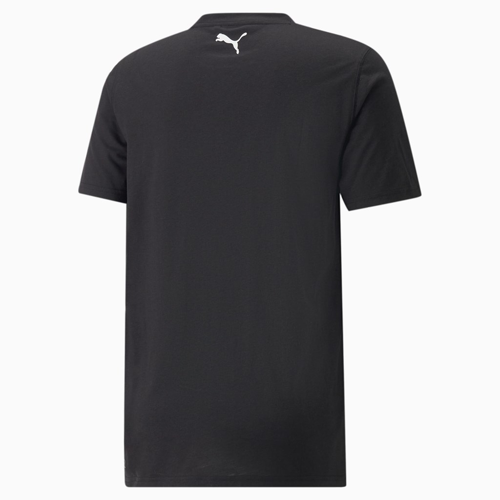 Black / White Puma All Tournament Basketball Men's Tee | 3567KRYFS