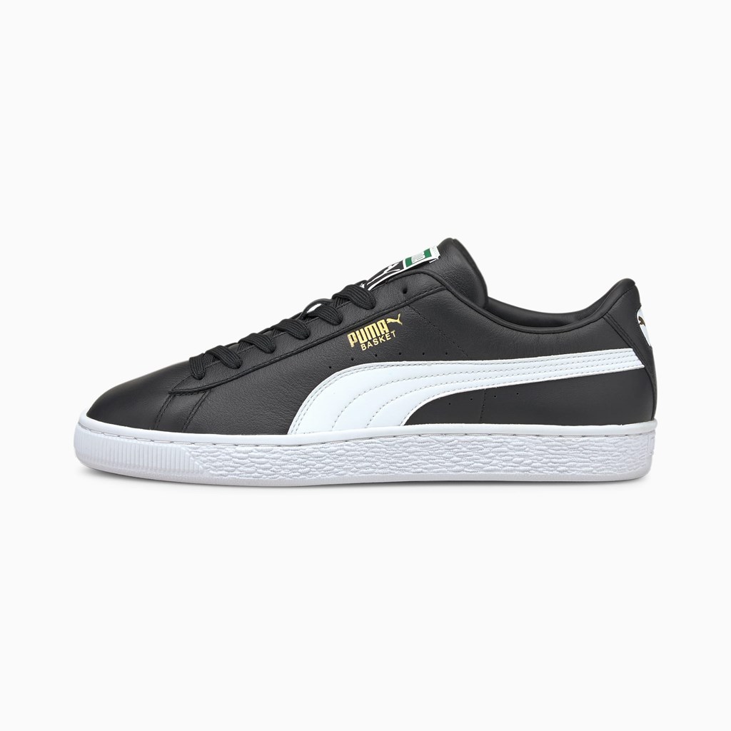 Black / White Puma Basket Classic XXI Men\'s Sneakers | 2305BETSF