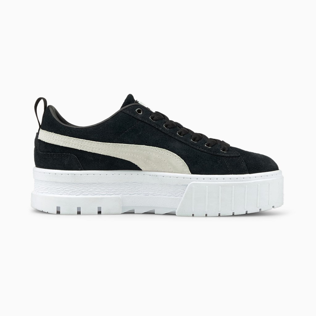 Black White Puma Mayze  Women's Sneakers | 3051XMTQS