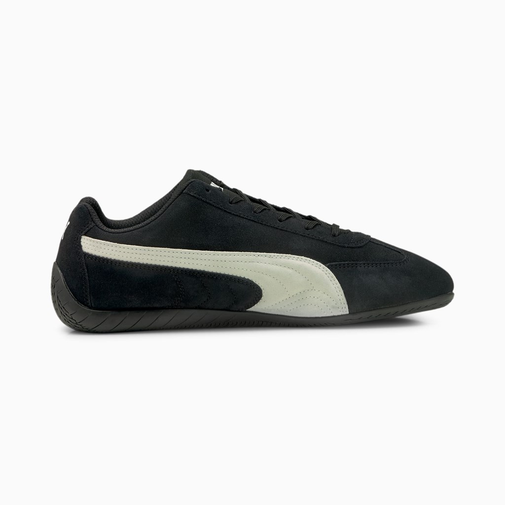 Black / White Puma Speedcat LS Men's Motorsport Shoes | 0673VPJBZ