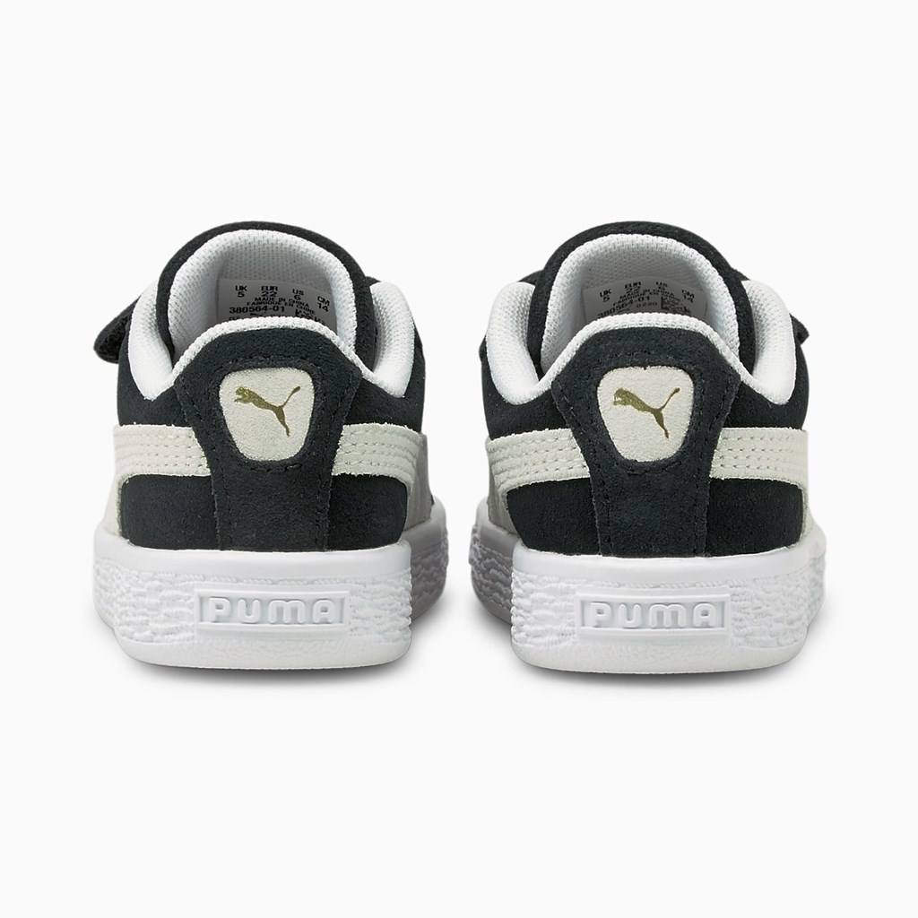 Black / White Puma Suede Classic XXI AC Toddler Boys' Sneakers | 3172DIVOF