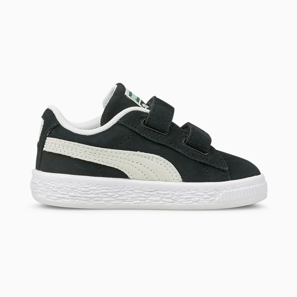 Black / White Puma Suede Classic XXI AC Toddler Boys' Sneakers | 3172DIVOF