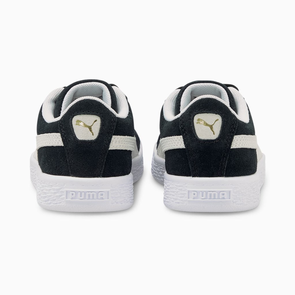 Black / White Puma Suede Classic XXI Little Boys' Sneakers | 7021JGCMZ