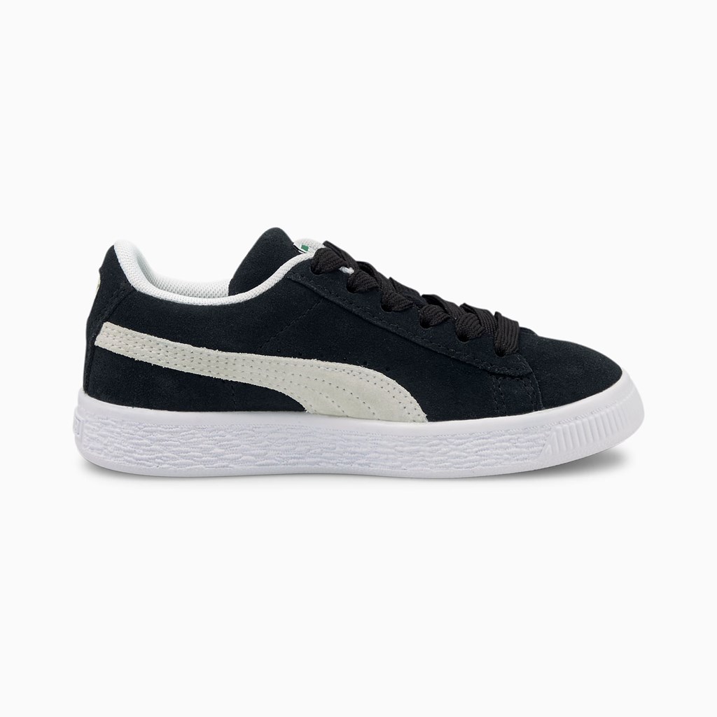 Black / White Puma Suede Classic XXI Little Boys' Sneakers | 7021JGCMZ