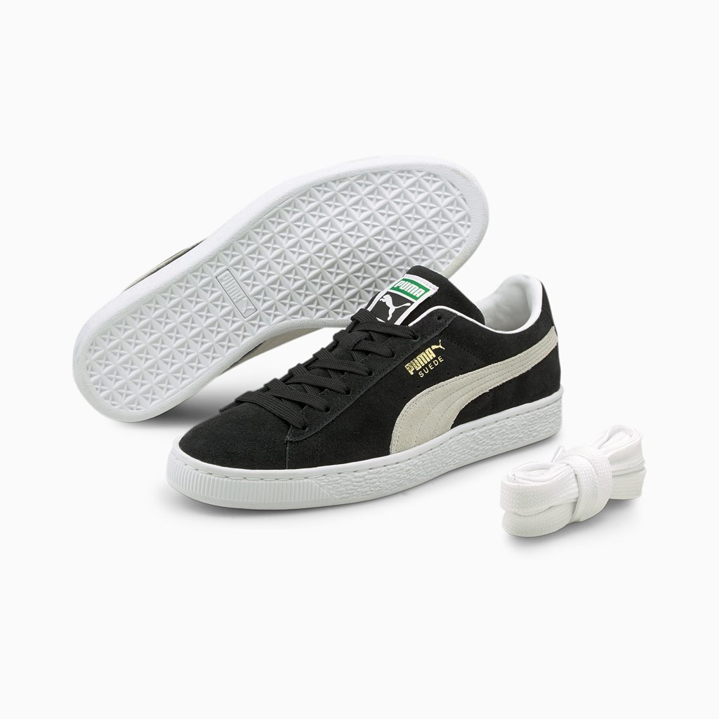 Black / White Puma Suede Classic XXI Men's Sneakers | 4206AXJOW