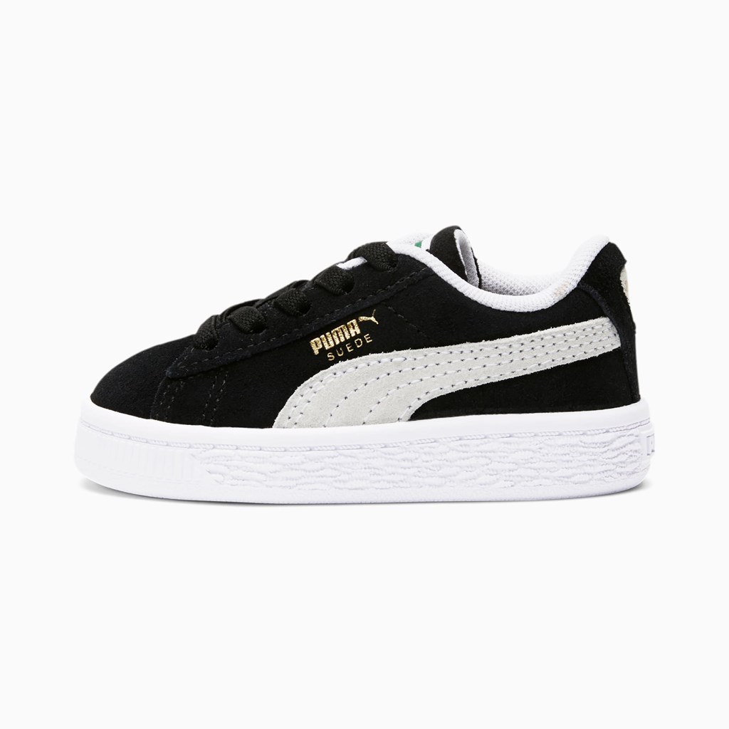 Black / White Puma Suede Classic XXI Toddler Boys\' Sneakers | 5301HKJLX