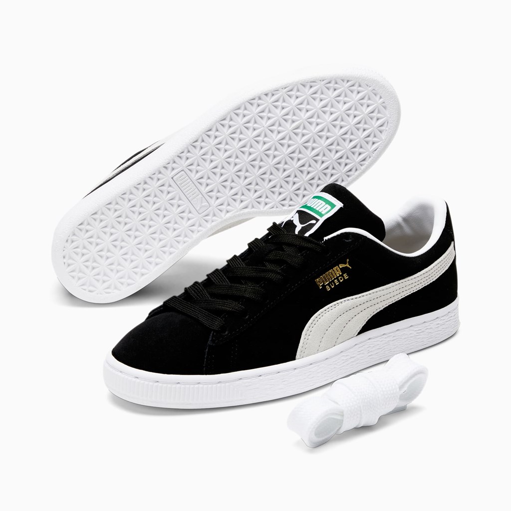 Black White Puma Suede Classic XXI Women's Sneakers | 1952EGMSK