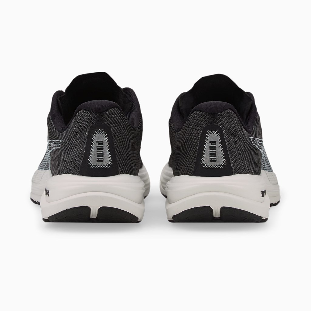 Black White Puma Velocity NITRO 2 Women's Running Shoes | 2903FEIQU