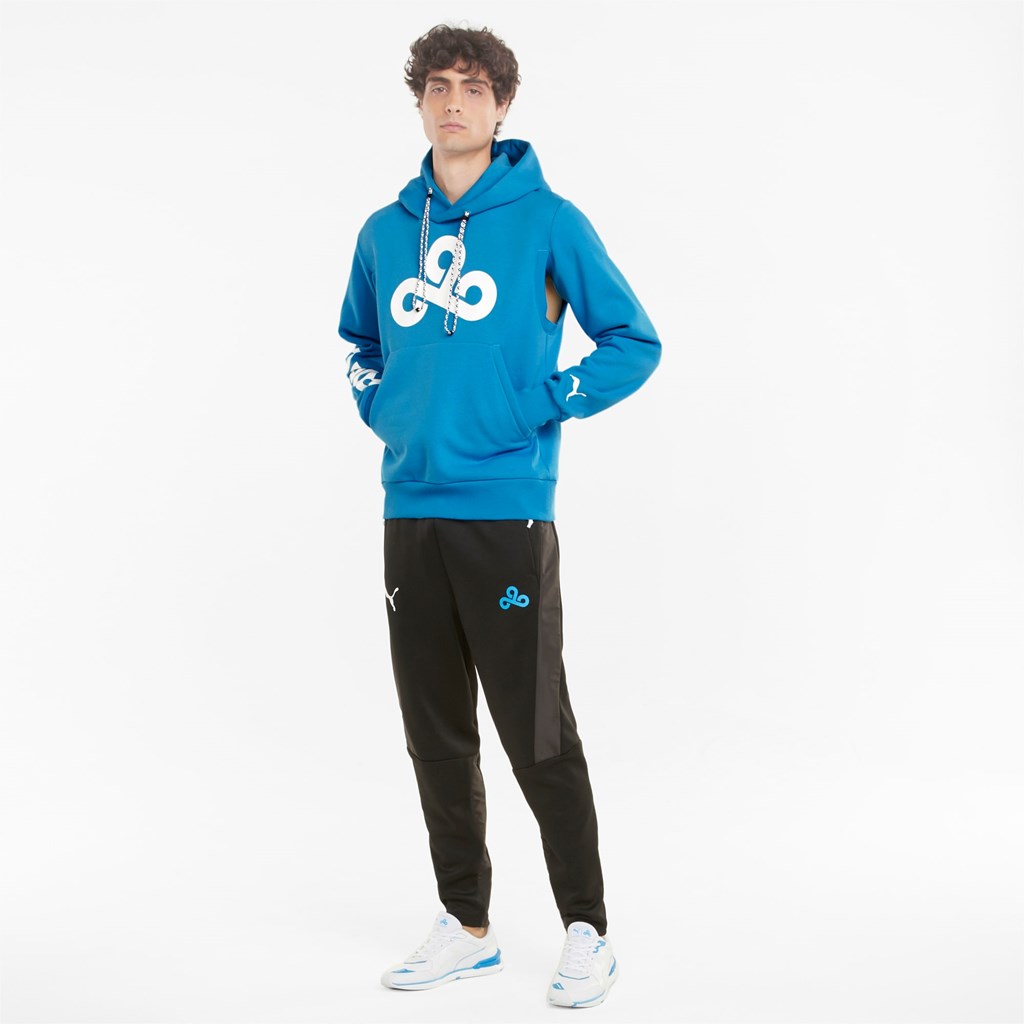 Bleu Azur Puma PUMA x CLOUD9 Graphic Esports Men's Hoodie | 4183AIFRC