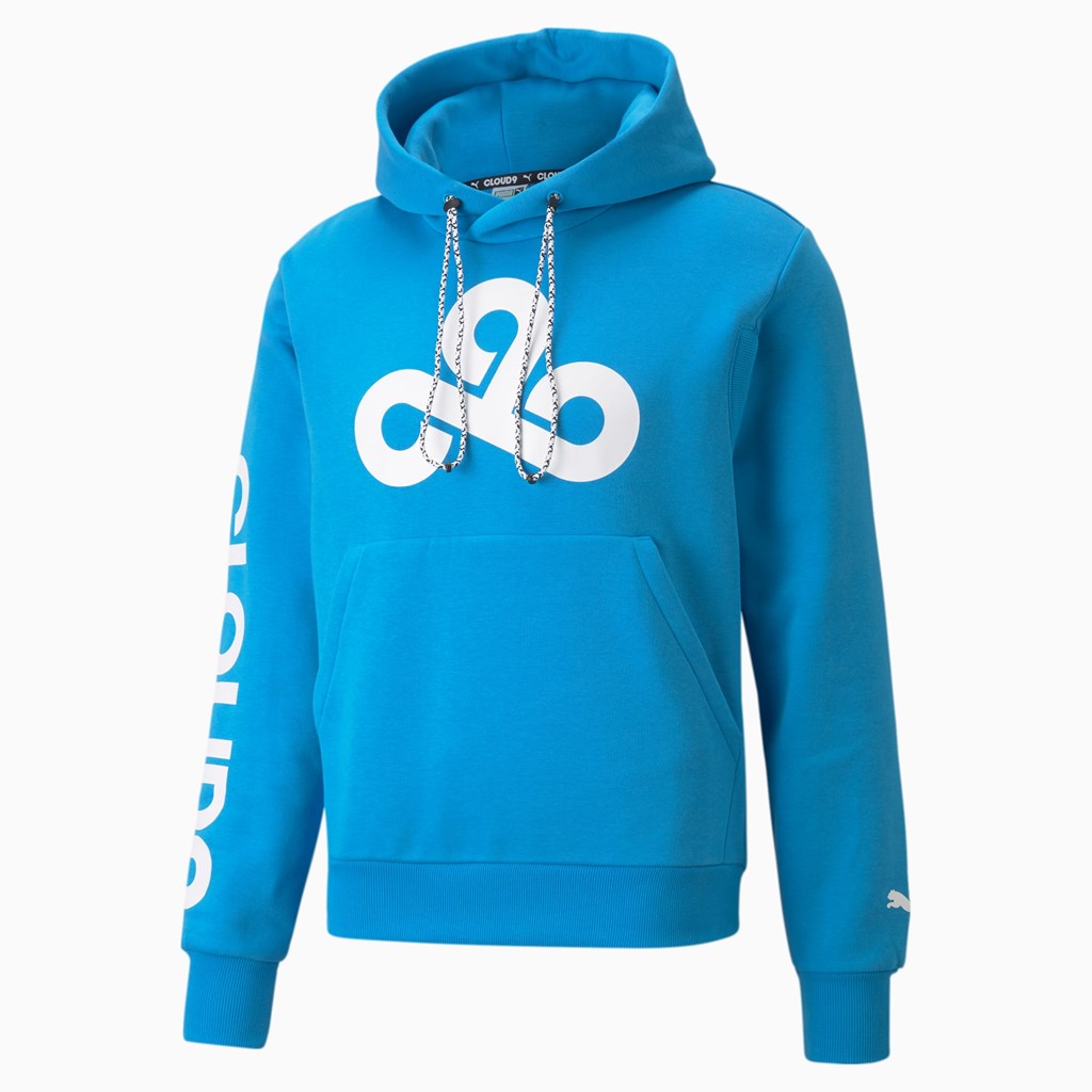 Bleu Azur Puma PUMA x CLOUD9 Graphic Esports Men's Hoodie | 4183AIFRC