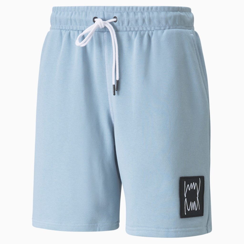 Blue Fog Puma Pivot Basketball Men's Shorts | 5379PWYRZ