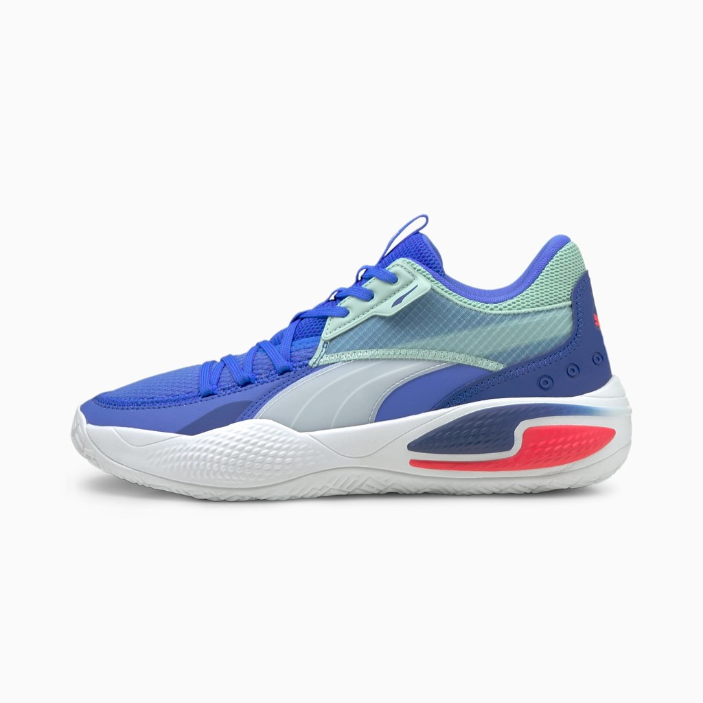 Bluemazing / Eggshell Blue Puma Court Rider I Women\'s Basketball Shoes | 0168AEWPB