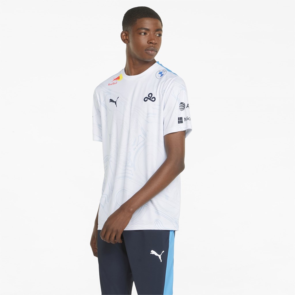 Bright White Puma Cloud9 E7 Replica Esports Men\'s Jersey | 1687MAHPQ