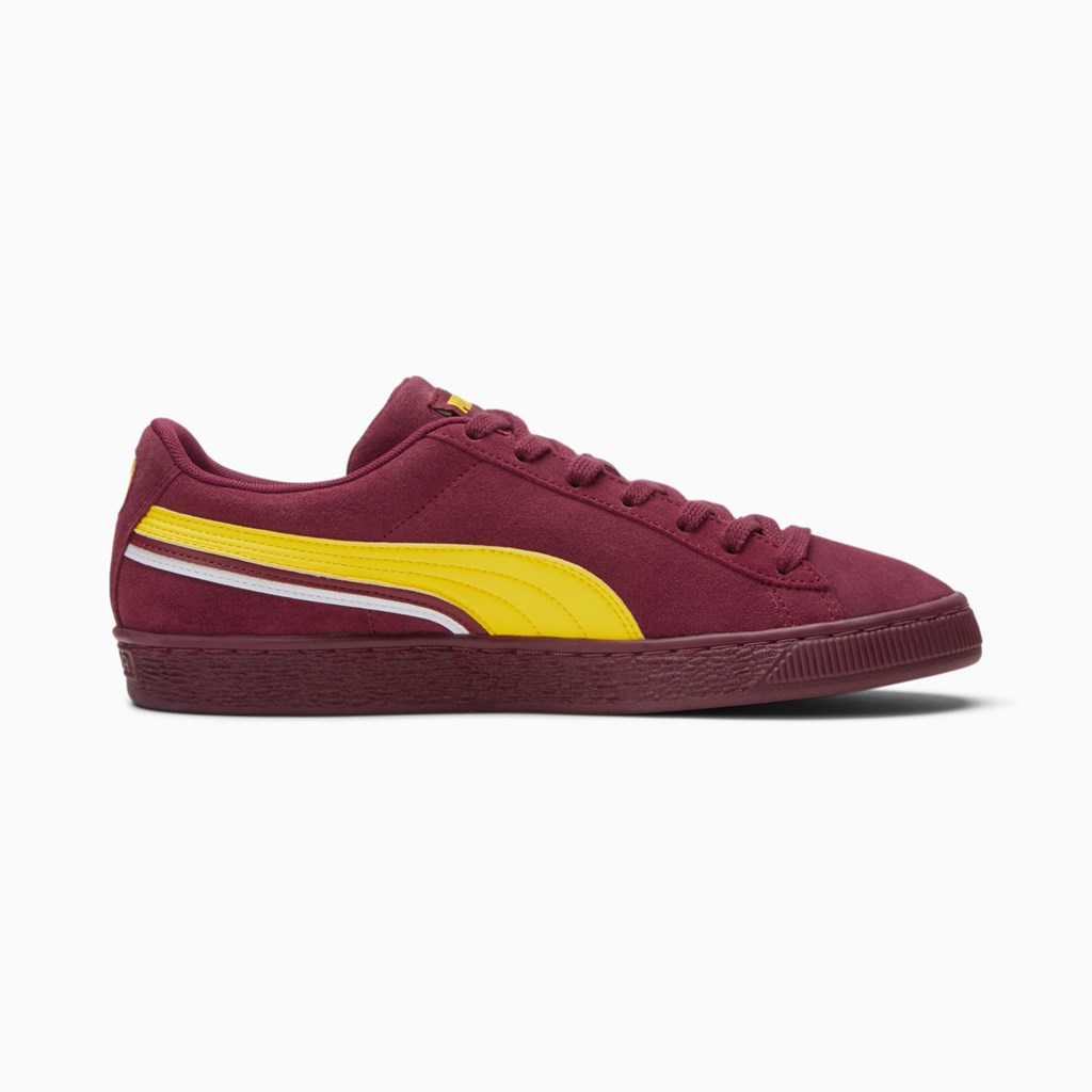 Burgundy / Maize / White Puma Suede Triplex Men's Sneakers | 0183BGYOC