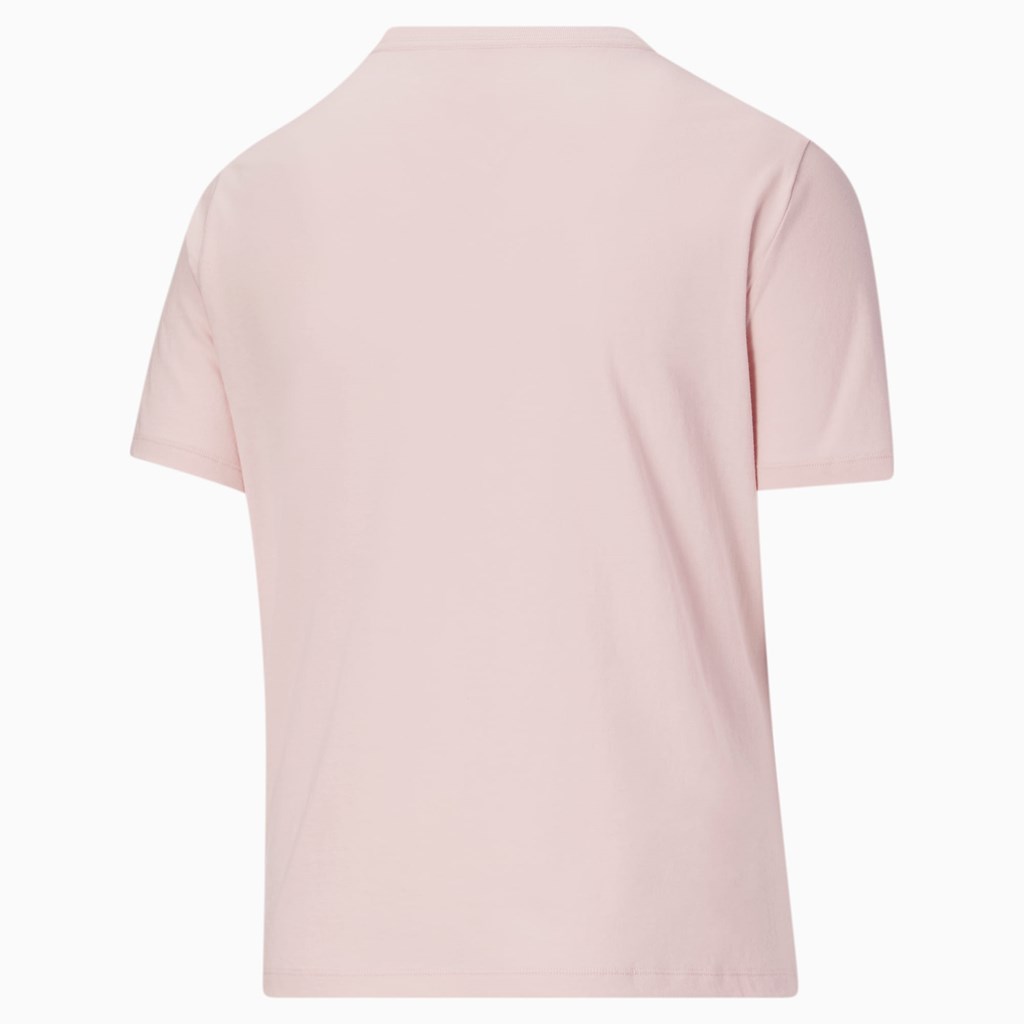 Chalk Pink Puma Classics Logo PL Women's Tee | 0241PWUVX