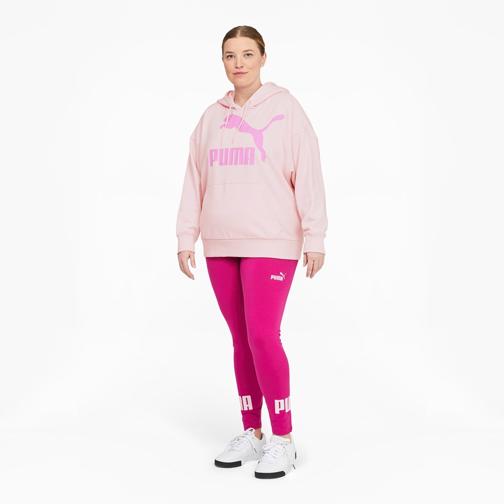 Chalk Pink Puma Classics Logo PL Women's Hoodie | 2619YHVEA